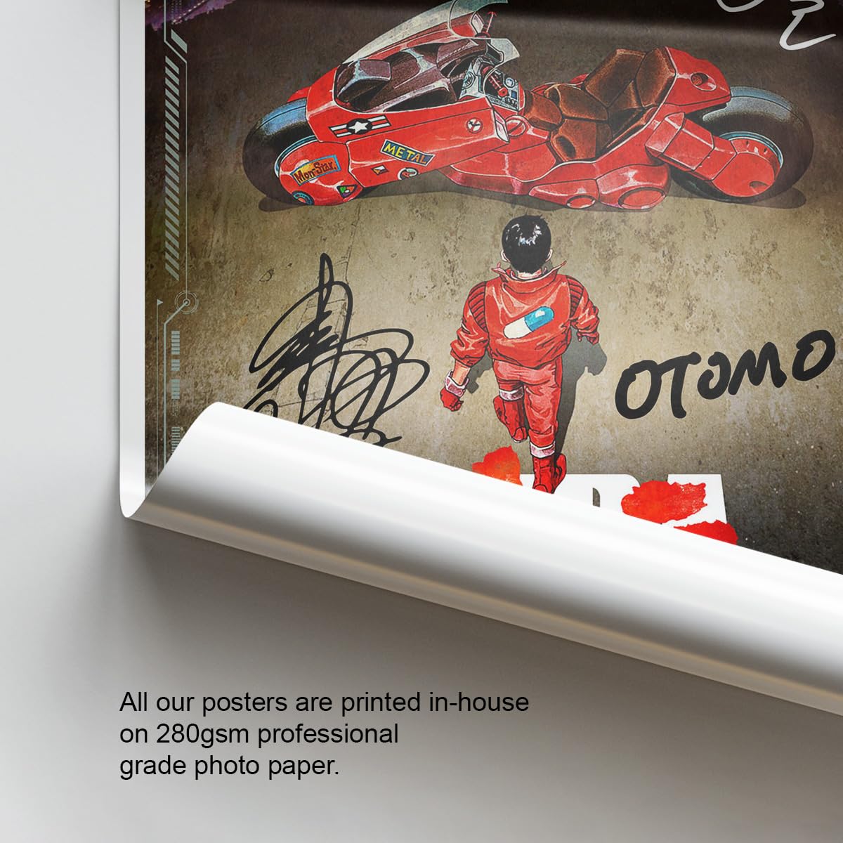 Mounted Gifts AKIRA Movie Cast Signed A4 Poster Photo Print Framed